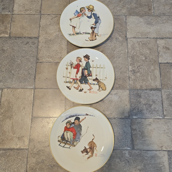 Gorham Norman Rockwell Decorative Plates - Picture 1 of 8